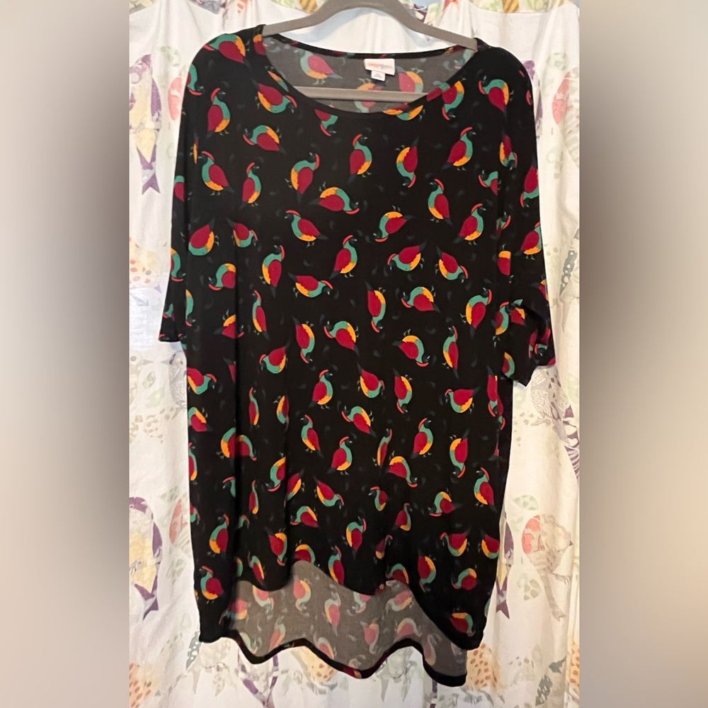 LulaRoe Irma with Bird Design